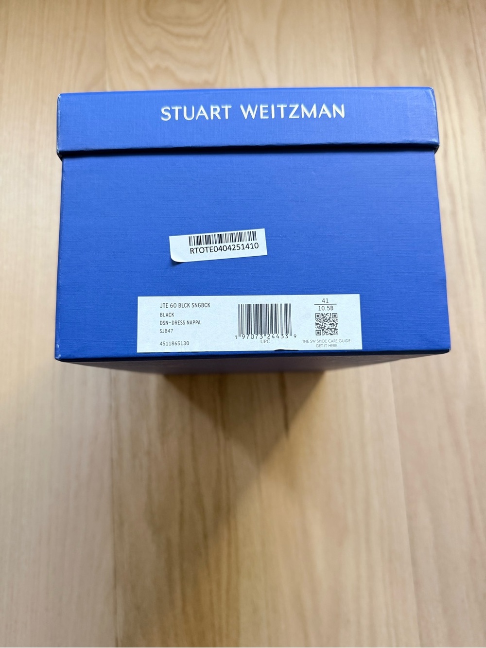 Stuart Weitzman Black Slingback Heels with Pearl-Stud Block Heel - Picture 6 of 6